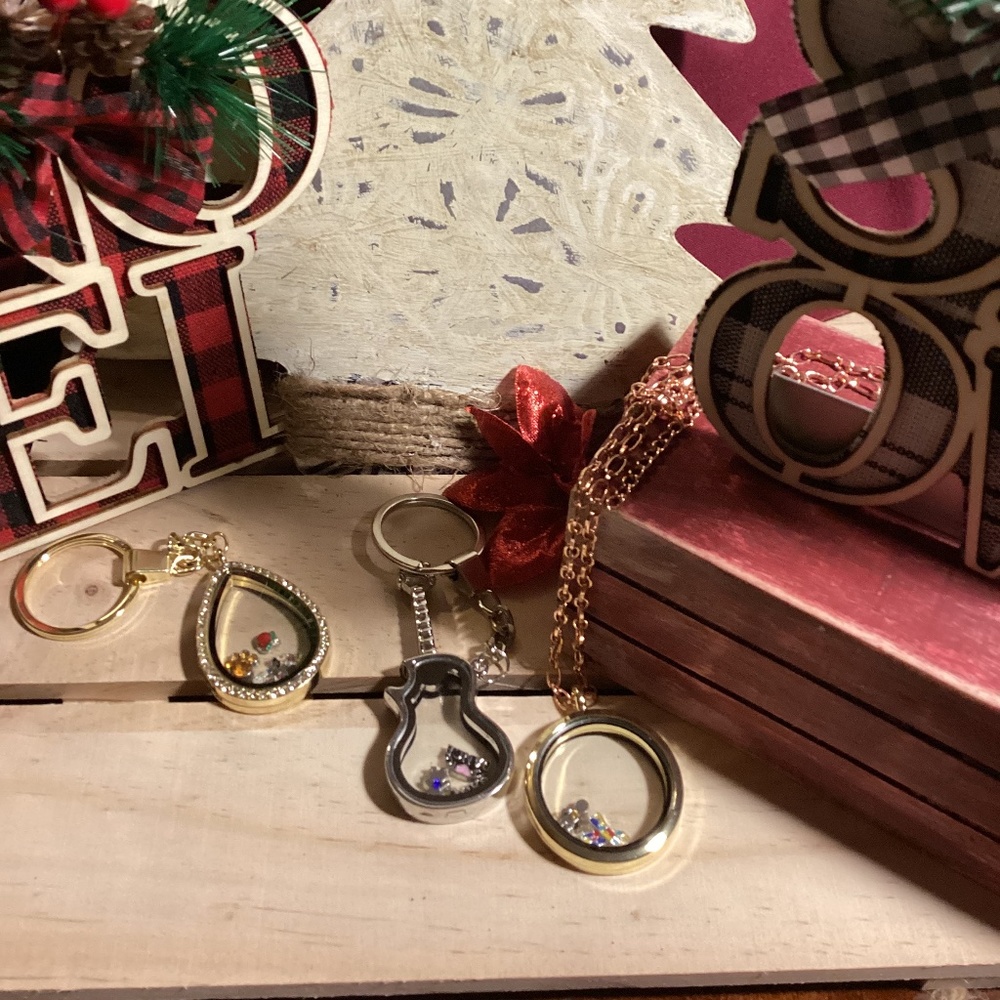 Charm key chain and necklace